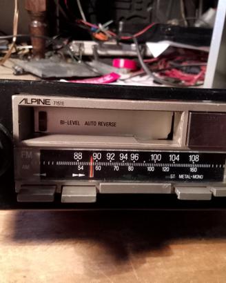 autoradio alpine funzionante per auto epoca