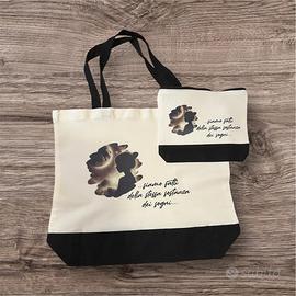 Set Donna borsa + pochette