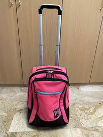 Zaino Trolley Scuola YUB Seven Rosa e Nero
