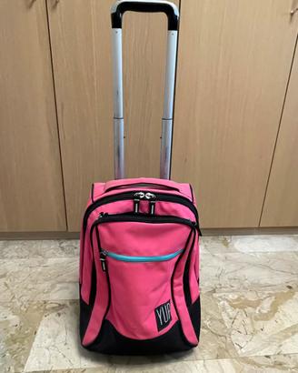 Zaino Trolley Scuola YUB Seven Rosa e Nero