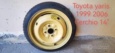 Ruotino scorta Toyota Yaris 1999 prima versione