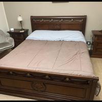 Camera da letto più tris di lampade e lampadaio