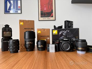 Nikon D5300 kit + 2 obiettivi + accessori