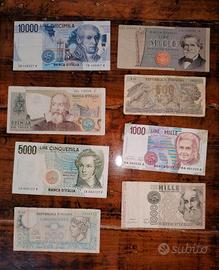 lotto banconote lira italiana
