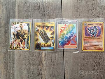 Lotto carte pokemon rare e fuoriserie