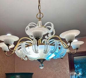 Lampadario Murano anni 50/60-11 luci