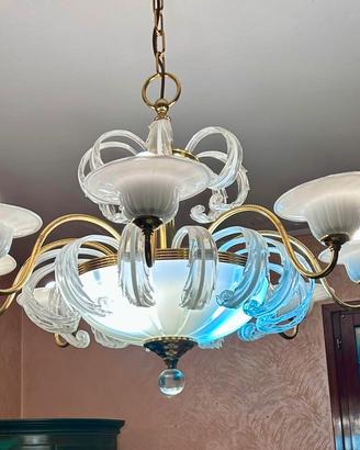 Lampadario Murano anni 50/60-11 luci