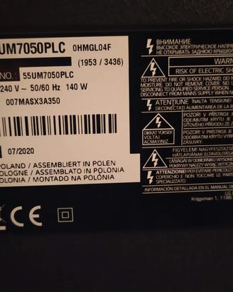 RICAMBI TV LG 55