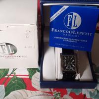 orologio FRANCOIS LEPETIT cronografo RETTANGOLARE