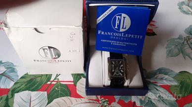 orologio FRANCOIS LEPETIT cronografo RETTANGOLARE