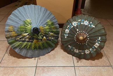Ombrellini decorativi cinesi dipinti a mano
