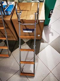 Scale inox teak e pvc 3- 4 gradini diverse misure