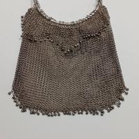 Borsetta in maglia d'argento