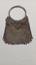 Borsetta in maglia d'argento