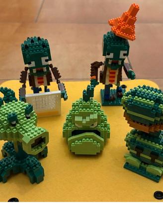 Mini blocchi da costruzione, piante VS zombies ecc