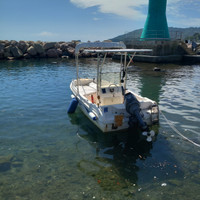 Barca Open compreso carrello stradale