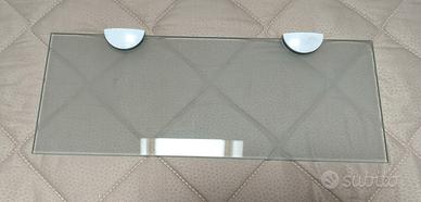 mensola in vetro satinato 