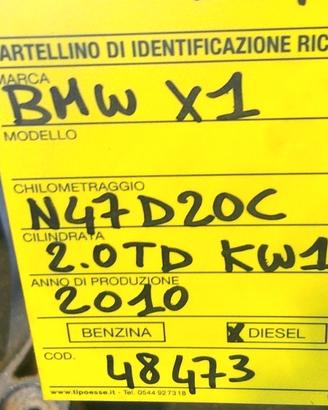 Motore BMW X1  2.0 TD  KW 130