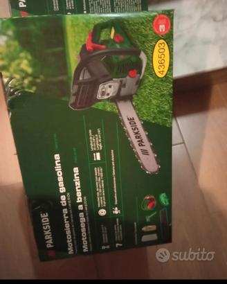 motosega a batteria parkside 