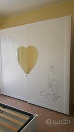 camera da letto modello cuore