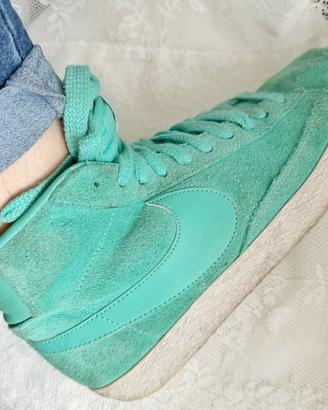 Scarpe da ginnastica Nike Blazer verde Tiffany