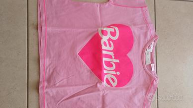 T-shirt Barbie bambina rosa