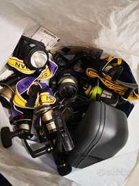 Lotto oggetti pesca sportiva