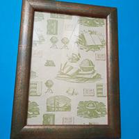 Cornice in legno verde oro (1101)