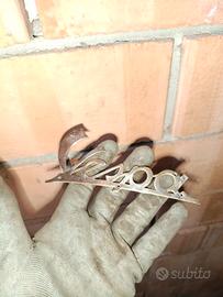 scritta vespa ottone piaggio faro basso 125 origin