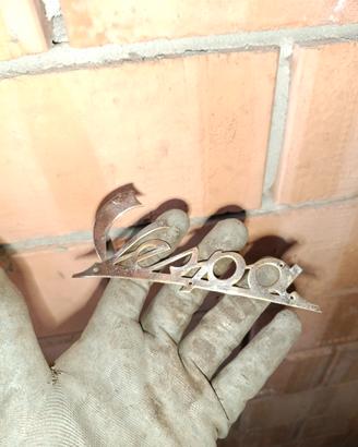 scritta vespa ottone piaggio faro basso 125 origin