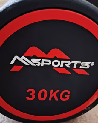 Manubri 30-35kg e bilanciere precaricato 45kg EZ