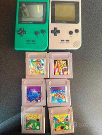 2 GameBoy Pocket + 6 giochi 