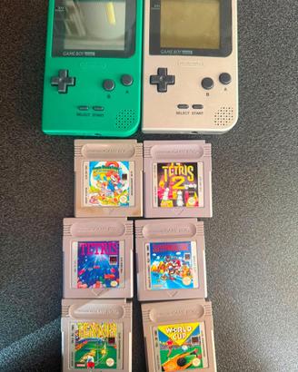 2 GameBoy Pocket + 6 giochi 