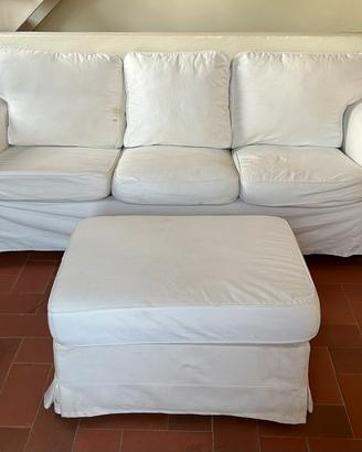 Divano IKEA EKTORP 3 posti + Pouf Contenitore