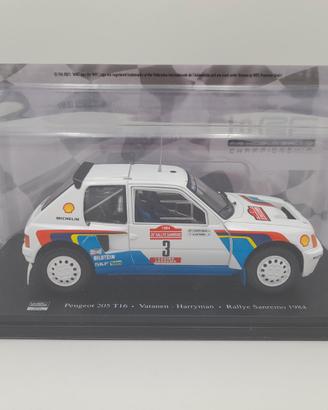 PEUGEOT 205 T16 RALLYE SANREMO 1984 SCALA 1-24