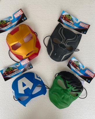 Set  MARVEL SUPEREROI 4 maschere Nuove