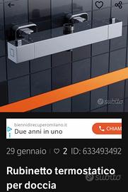 Gruppo doccia termostatico