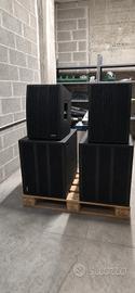 impianto audio array Novacoustic attivo.