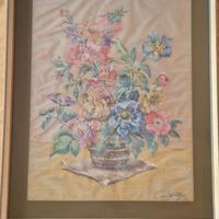 Quadro tecnica acquerello mista.