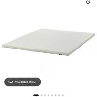 Topper Ikea letto matrimoniale 180x200