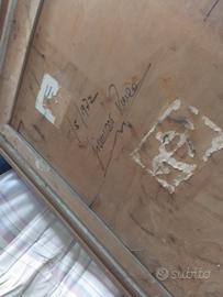 quadro in litografia treno che corre 