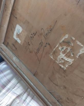 quadro in litografia treno che corre 