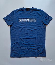 T-shirt Emporio Armani Blu Navy-Taglia M