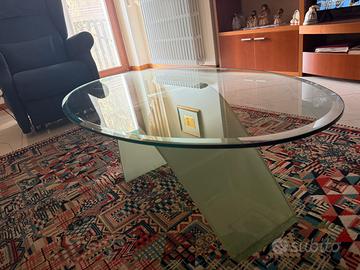 Tavolino da salotto in vetro