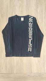 Maglia Urban Ring blu a maniche lunghe da uomo