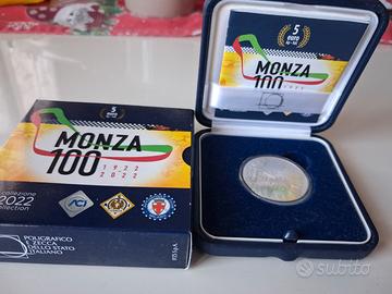 5 euro argento autodromo di Monza