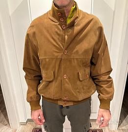 Giacca di pelle scamosciata da uomo