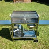 Barbecue a legna e carbonella inox 80FULL- ilSimo