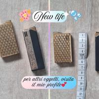 Accendini vintage dorati e neri