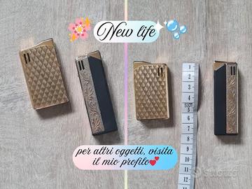 Accendini vintage dorati e neri